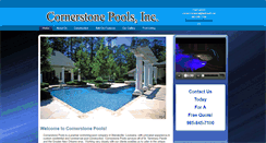 Desktop Screenshot of cornerstonepoolsinc.com